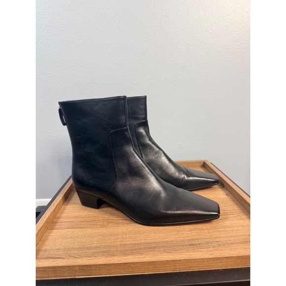 Madewell The Lexie Ankle Boot True Black Size 10 - Picture 3 of 10